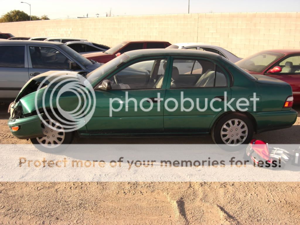 Side Profile of 97 Toyota Corolla